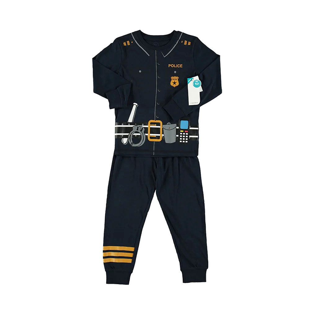 Politi Pyjamas til Drenge | Langærmet Crossbow drenge nattøj til outlet priser | Billigt tøj børn Din Lokale