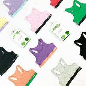 3-Pak Pige Bambus Top