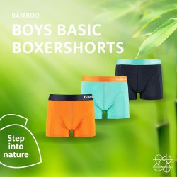 3-Pak Drenge Bambus Boxer