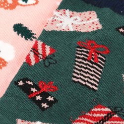 2-Pack Julekugle Dame Strmper Ass. 5