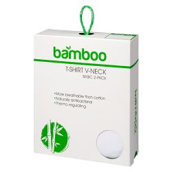2-Pak Bambus V-Hals T-shirt