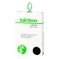 2-Pak Bambus Dame Hipster