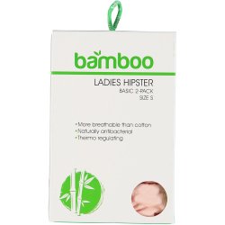 2-Pak Bambus Dame Hipster