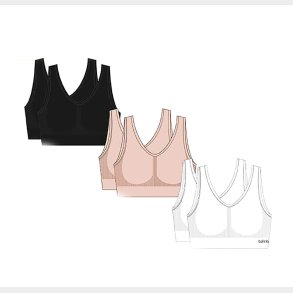 2-Pak Bamboo S�ml�s Vatteret Top