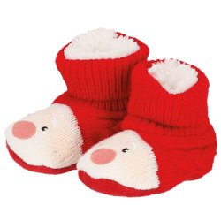 Baby Strikket Jule Booties Ass-0