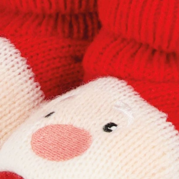 Baby Strikket Jule Booties Ass-0