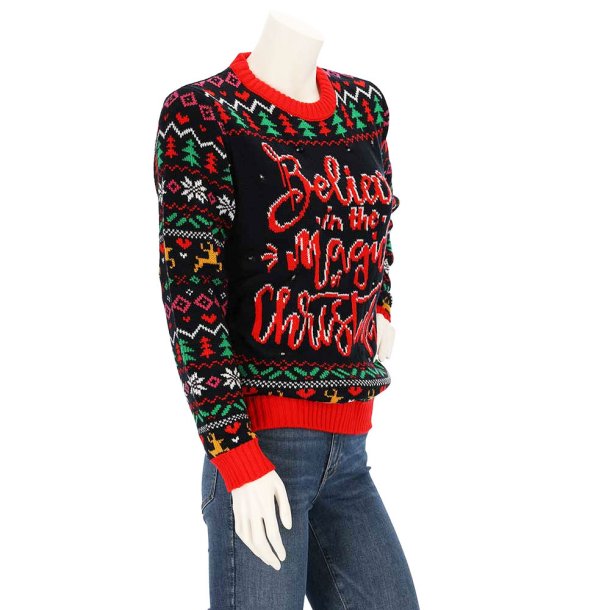 Julesweater med LED lys