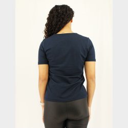 Silvia Ensfarvet Modal T-Shirt