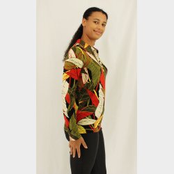 Silvia Langrmet Polo Bluse