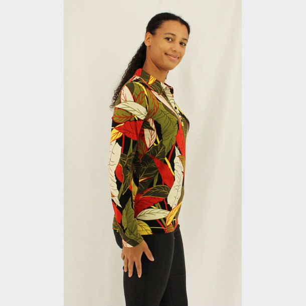 Silvia Langrmet Polo Bluse