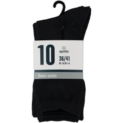 10-P Ensfarvet Strmper