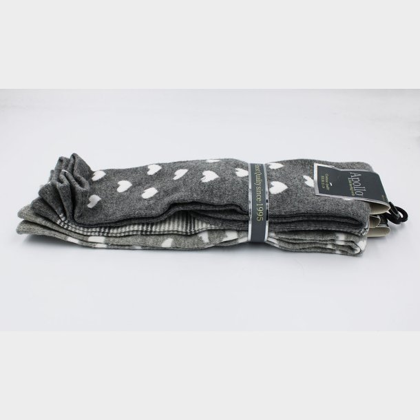 3-Pak Pige Gr Knhje Strmper