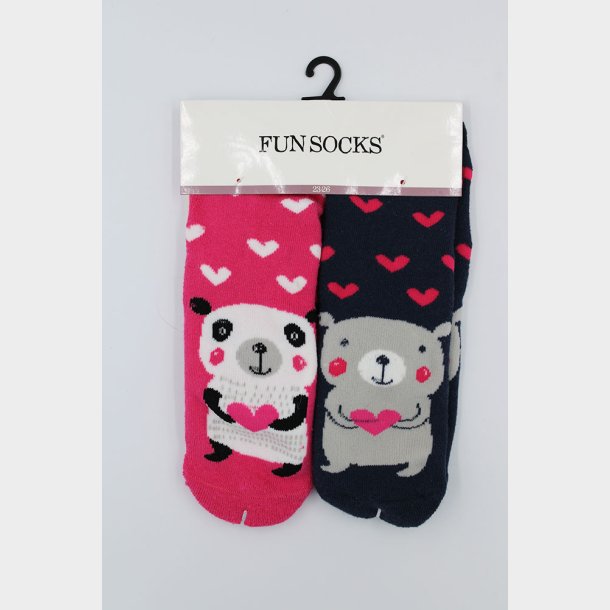 2-Pak Hjerte Dyr Strmper