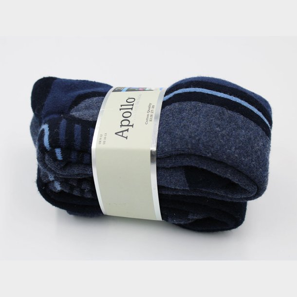 2-Pak Bl Frottstvlestrmper