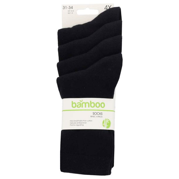 4-Pak Bambus Strmpe