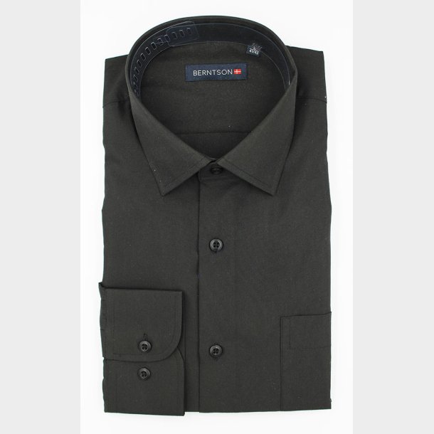 Rune Ensfarvet Skjorte L/