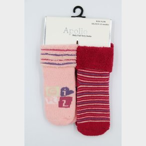 2-Pak Baby Pige Sokker