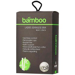 2-Pak Bamboo S�ml�s Vatteret Top