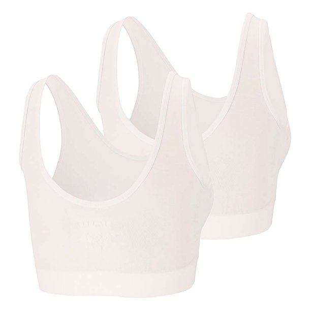 2-Pak Bamboo S�ml�s Vatteret Top