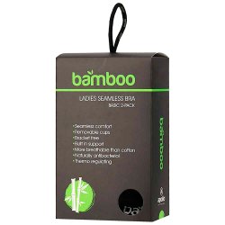2-Pak Bamboo S�ml�s Vatteret Top