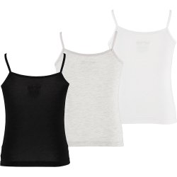 3-Pak Pige Bambus Singlet