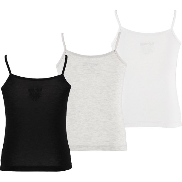 3-Pak Pige Bambus Singlet