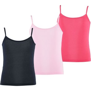 3-Pak Pige Bambus Singlet