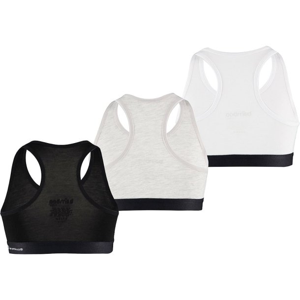 3-Pak Pige Bambus Top