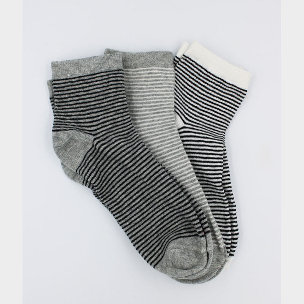 3-Pak Stribet Strmper