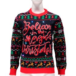 Julesweater med LED lys