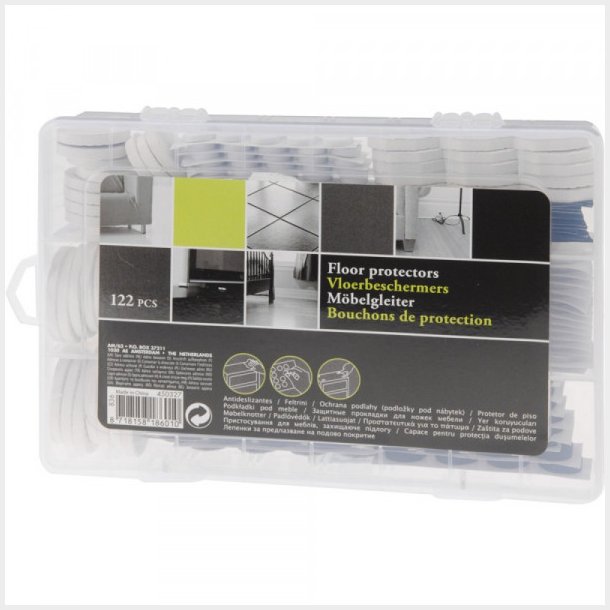 122 STK Selvklbende Filtpuder i Boks