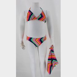 Zig-Zag Bikini M/Nederdel