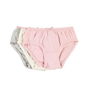 3-Pak Midi Solid Pige Underbuks