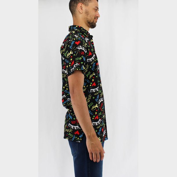 Punk Rock Jazz Hawaii Skjorte K/