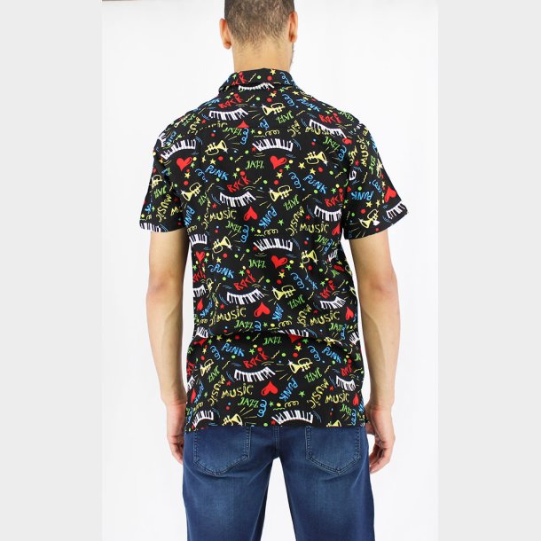Punk Rock Jazz Hawaii Skjorte K/