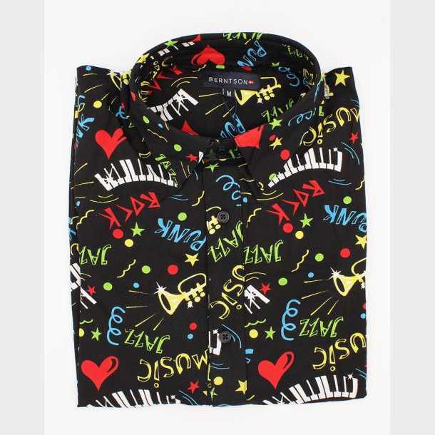 Punk Rock Jazz Hawaii Skjorte K/