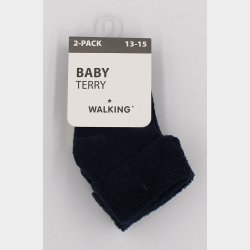 2-Pak Ensfarvet Baby Strmper