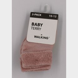 2-Pak Ensfarvet Baby Strmper