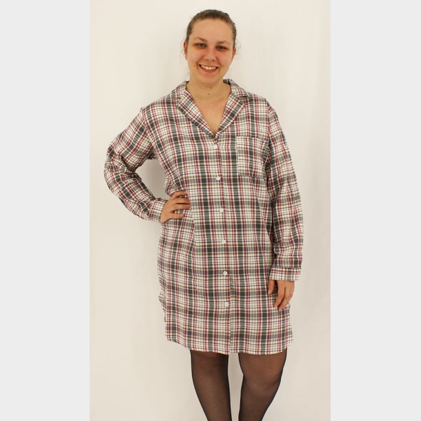 Dame Flannel Pyjamas Skjorte