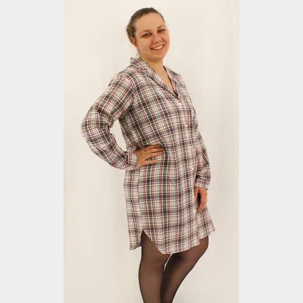 Dame Flannel Pyjamas Skjorte