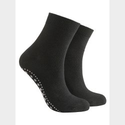 Anti-slip Kort Str�mpe M/Bl�d Manchet