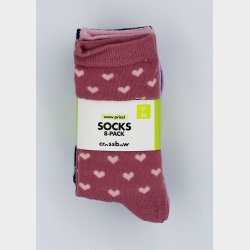 8-P Lilla/Pink Pige Strmper