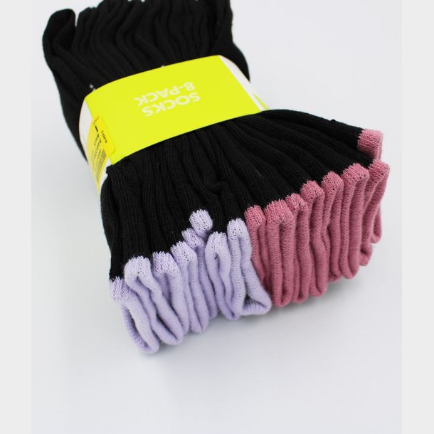 8-P Lilla/Pink Pige Strmper