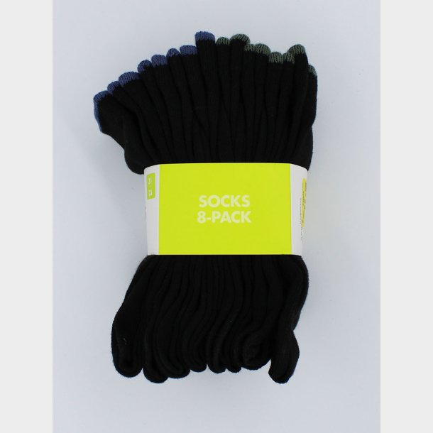 8-P Grn/Bl Drenge Strmper