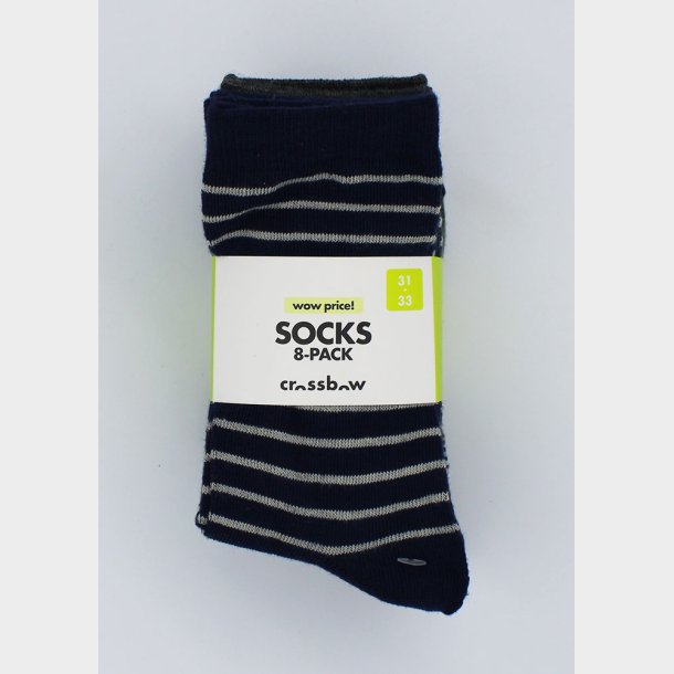 8-P Grn/Bl Drenge Strmper