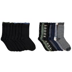 8-P Grn/Bl Drenge Strmper