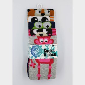 5-Pak Sjove Dyr Pige Strmper