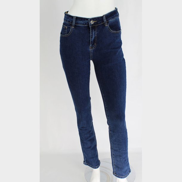 Push-Up Denim Jeans dame | Bs jeans dame god numse bukser | Denim jeans kvinder skinny push up jeans | Dame blå cowboybukser til kvinder bæltestropper og lommer | Smart kvalitets