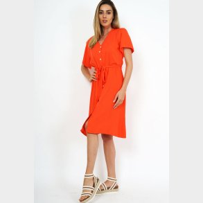 Regitse Ensfarvet Kjole