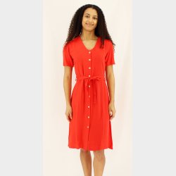 Regitse Ensfarvet Kjole